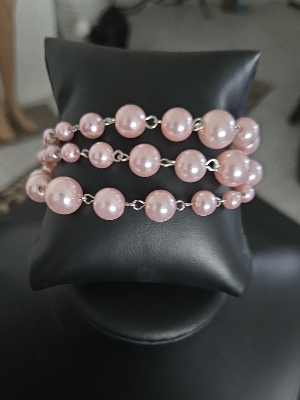 Paparazzi Pink Layered Pearl Bracelet NWT